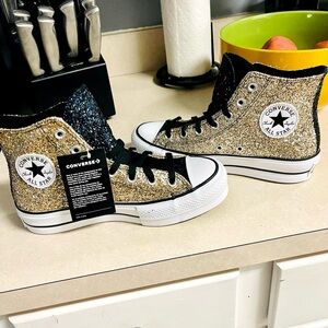 Blinged Out High Top Converse